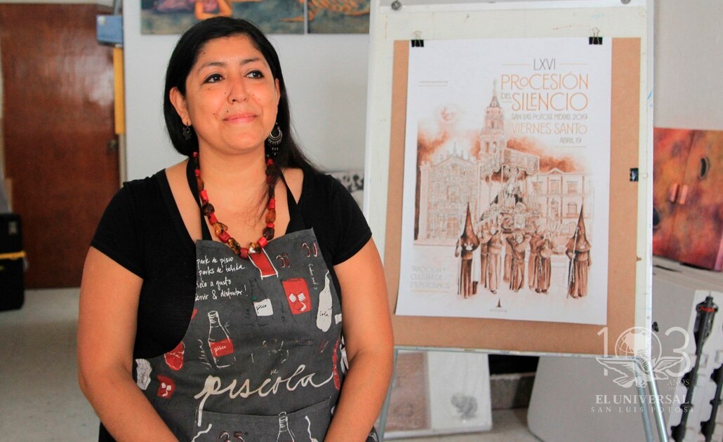 Verónica Elías, la artista detrás del cartel de la Procesión del Silencio 2019