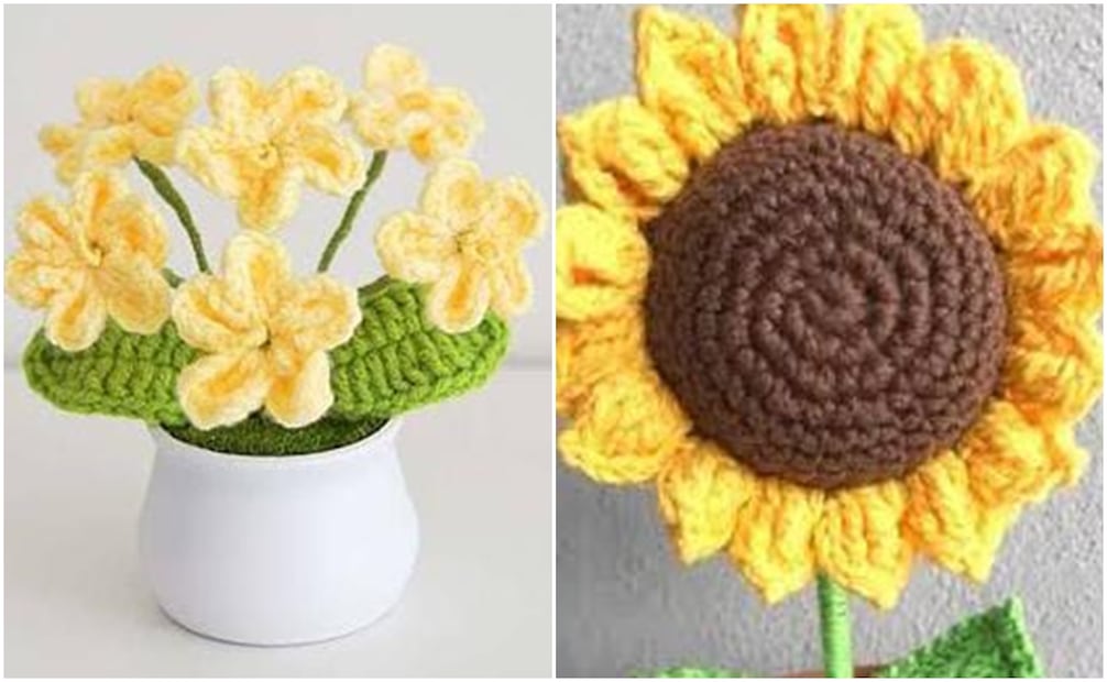 Las flores amarillas ya se presentan en diferentes técnicas y materiales para hacer regalos.