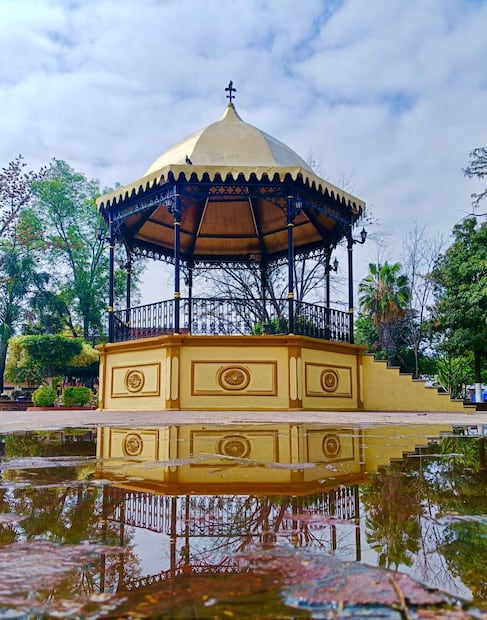 El kiosco de Ciudad Fernández es una construcción de estilo francés construído durante el gobierno de Porfiio Díaz. Foto: Turismo.Fernandez.SLP