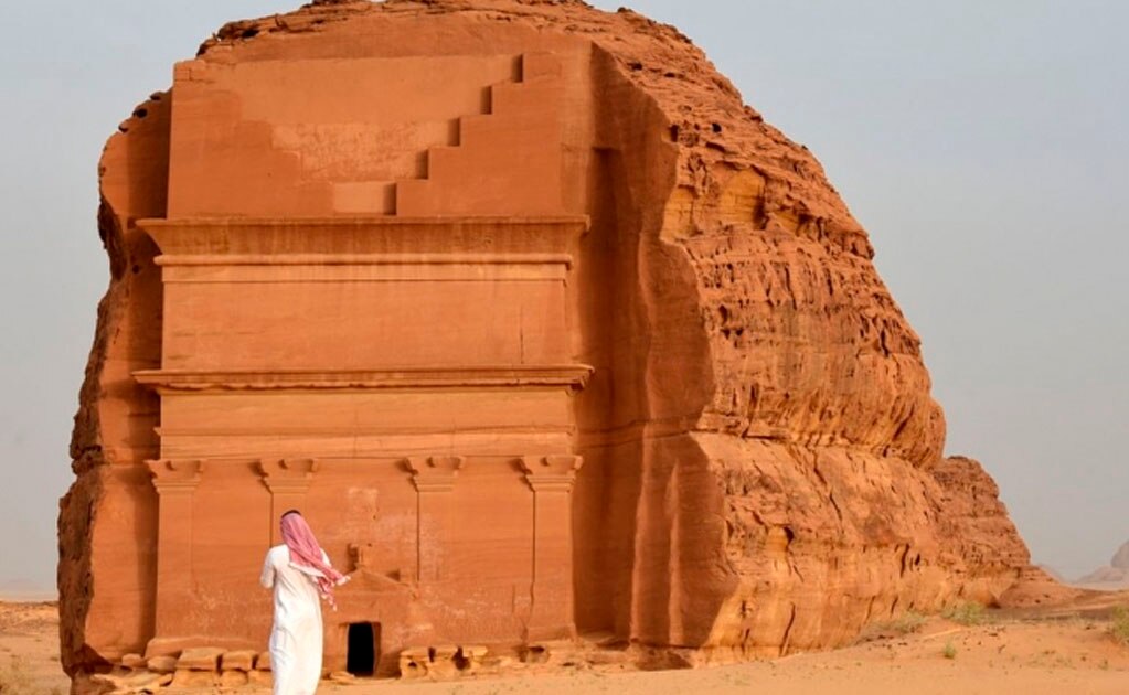 La tumba de Qasr al-Farid en Madain Saleh es Patrimonio Mundial de la Unesco. Foto: Getty Images