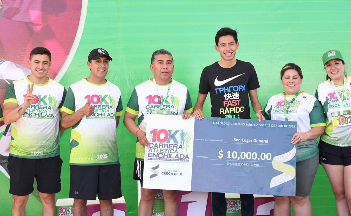 Ellos son los ganadores de la décima edición de la Carrera Atlética de la Enchilada