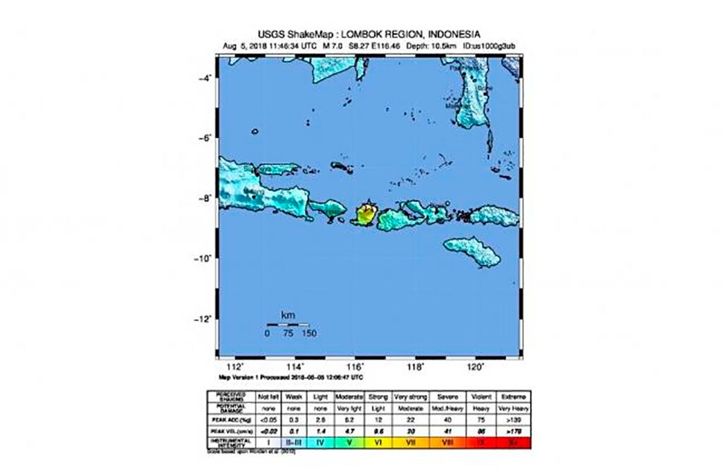 Indonesia, golpeada nuevamente por terremoto de 7 grados
