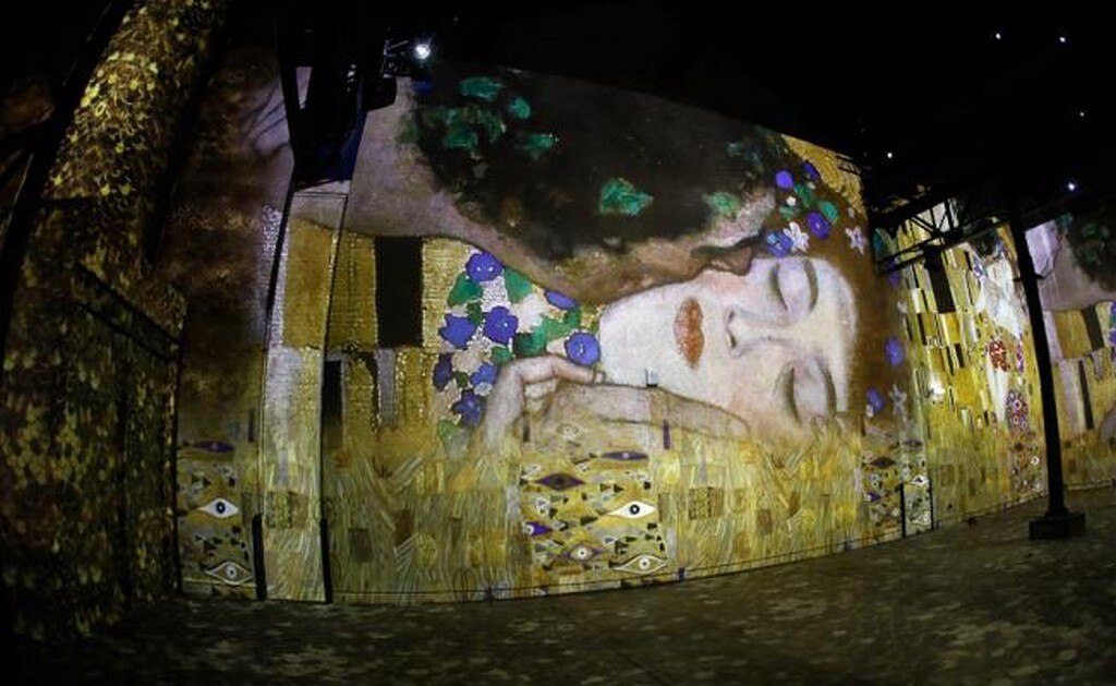 El Atelier des Lumières ofrecerá una programación inmersiva dedicada a Gustav Klimt y Egon Schiele. Foto: AFP / FRANCOIS GUILLOT