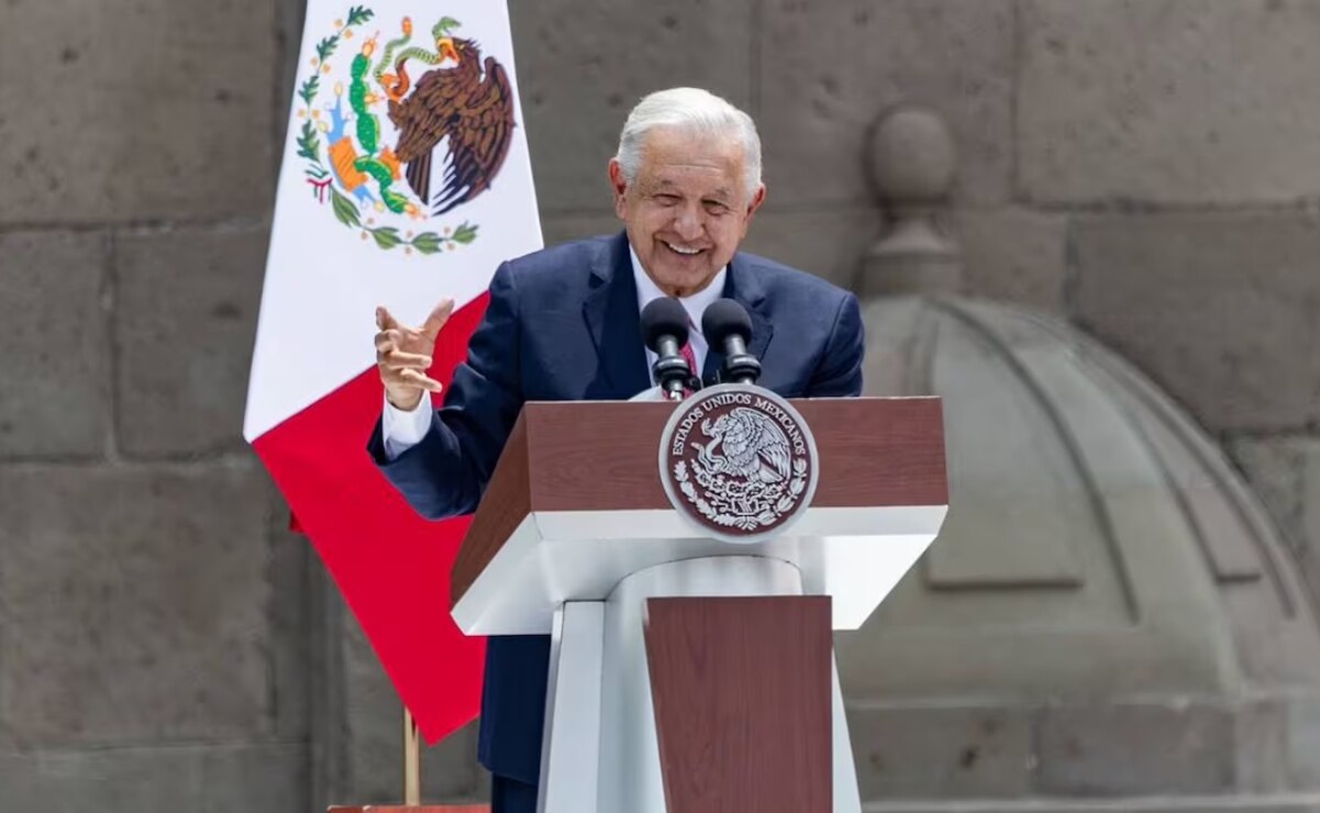 Andrés Manuel López Obrador en su último informe de gobierno. Foto: Hugo Salvador. EL UNIVERSAL