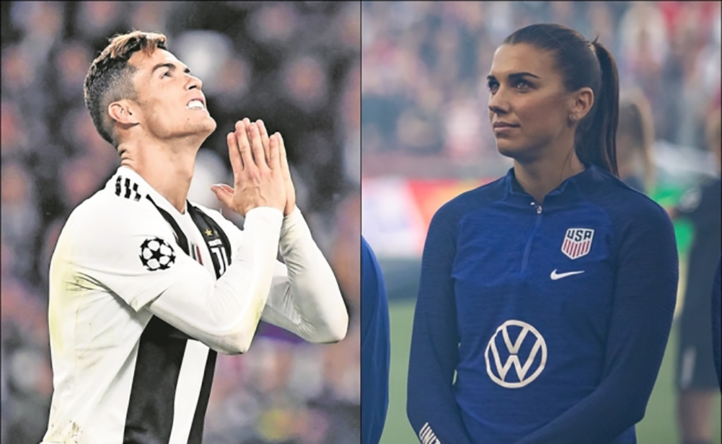 Repudia Alex Morgan a Cristiano Ronaldo por su escándalo sexual