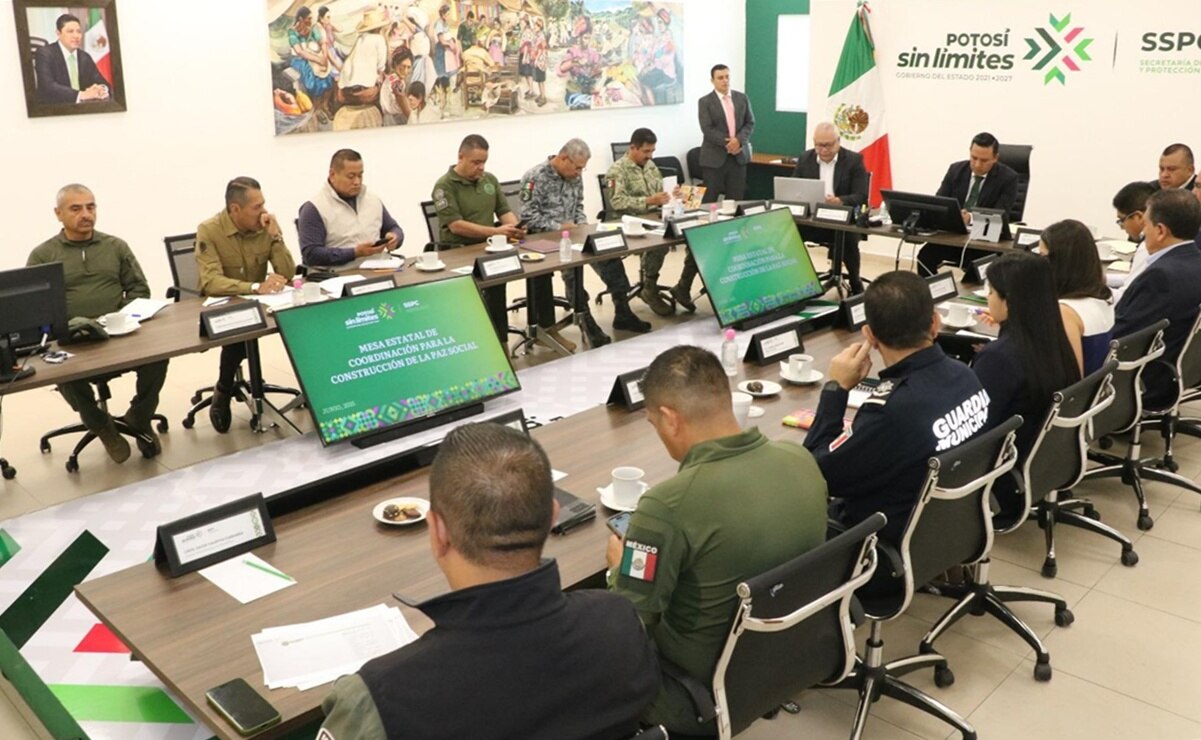 Mesa de seguridad del Gobierno de SLP