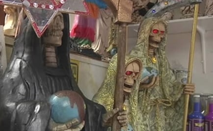 Dejan 2 cuerpos encobijados en capilla de la Santa Muerte en Sonora