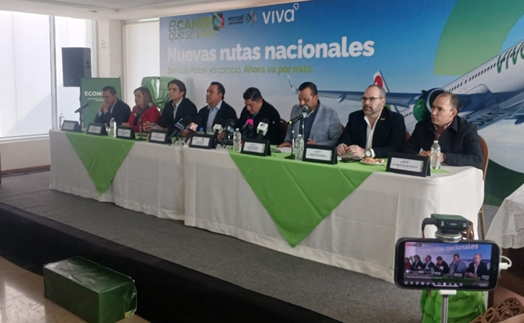 Viva Aerobús presenta dos nuevas rutas de vuelos desde la capital de SLP. Foto: Samuel Estrada