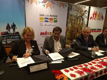 Firman acuerdo turístico para SLP