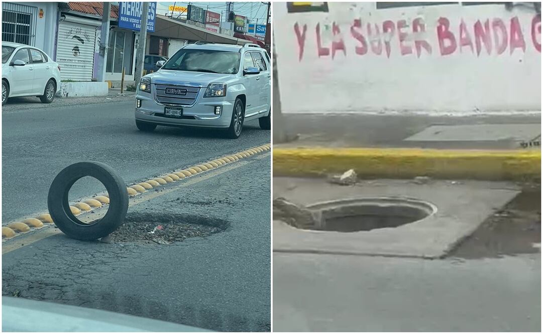 Una de las alcantarillas en la zona de Muñoz lleva 7 años sin ser tapado, lo que representa un gran peligro para quienes transitan por esta zona. Fotos: Cortesía