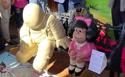 Esculturas de Mafalda y Timoteo llegan al Centro Histórico de San Luis Potosí