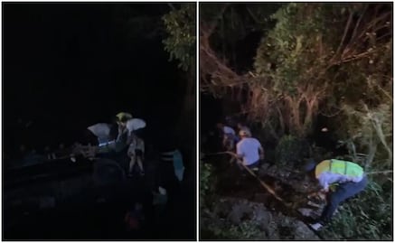 Vuelca camioneta de turistas en carretera de la Huasteca potosina; hay al menos 20 heridos