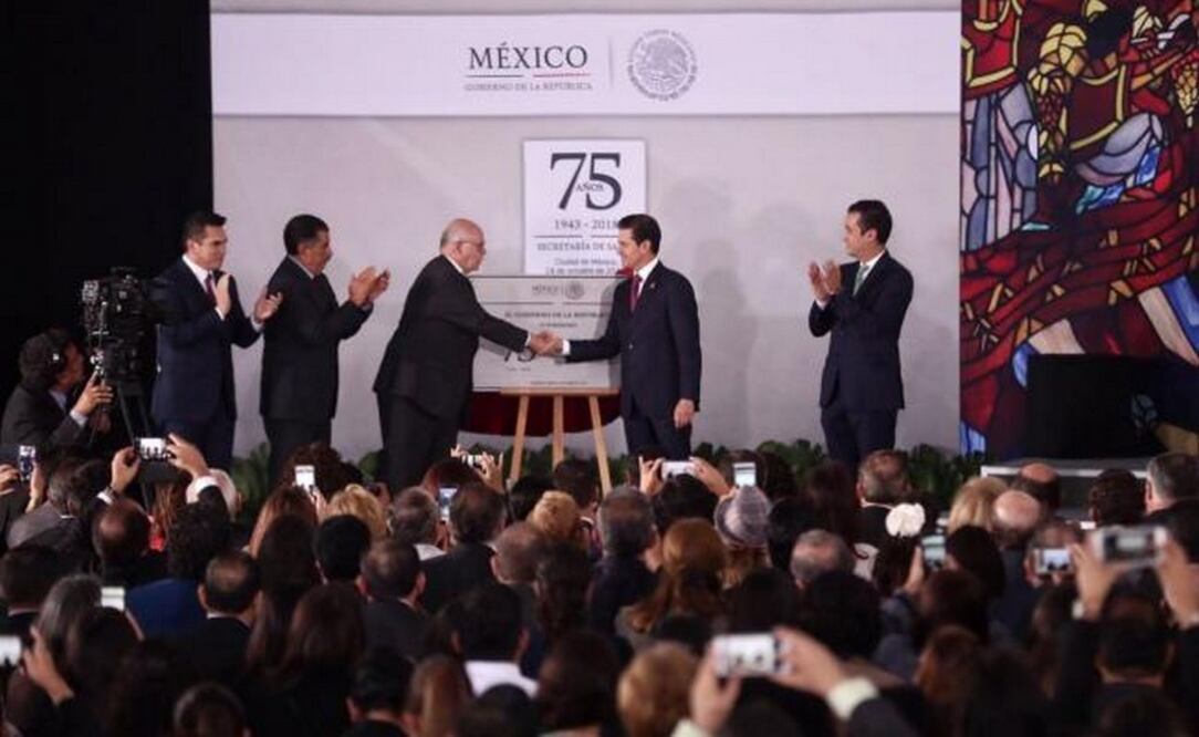 Ceremonia por el 75 Aniversario de la Secretaría de Salud encabezada por el presidente Enrique Peña Nieto (ALEJANDRA LEYVA. EL UNIVERSAL)
