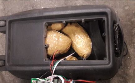 Aseguran cristal en aeropuerto