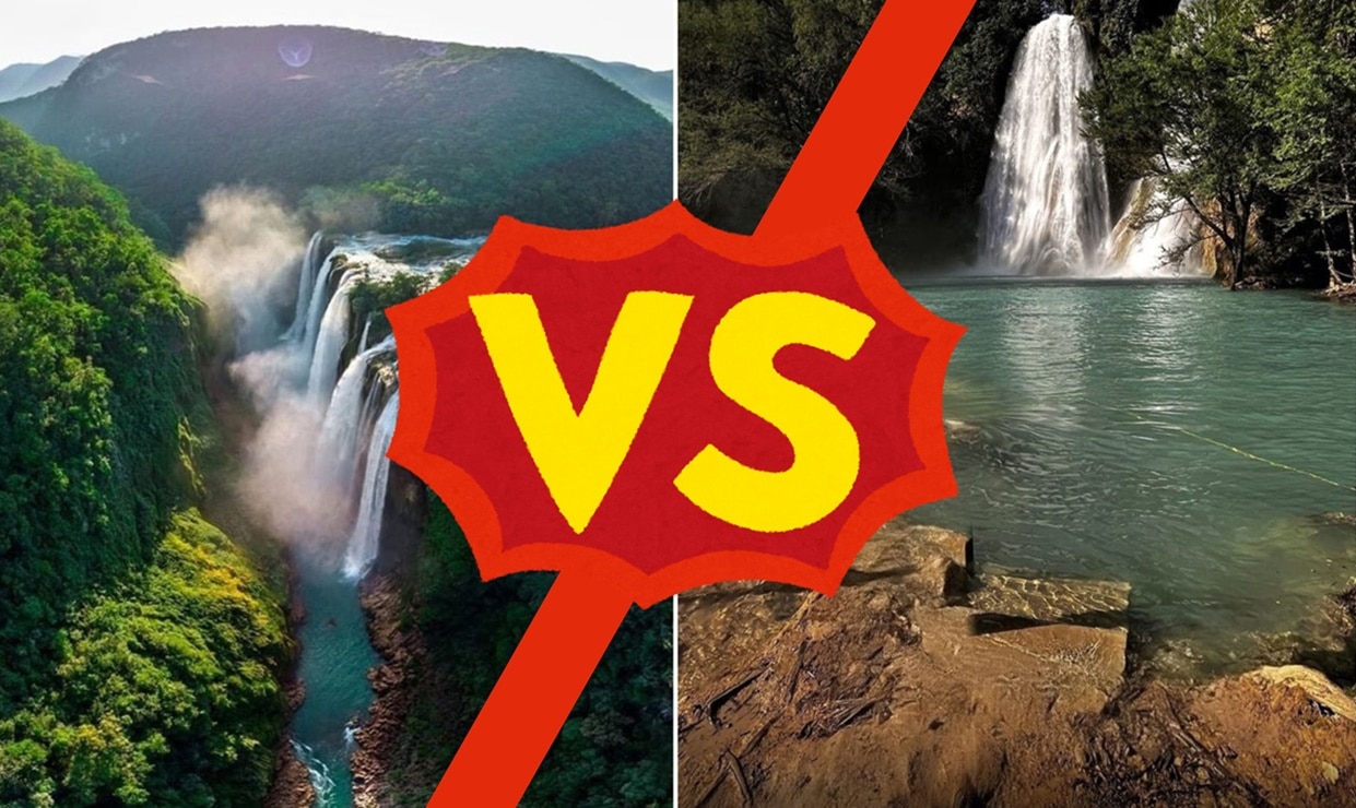 Elige tu paraíso potosino: la cascada de Tamul o la de El Salto; la IA te ayuda a elegir