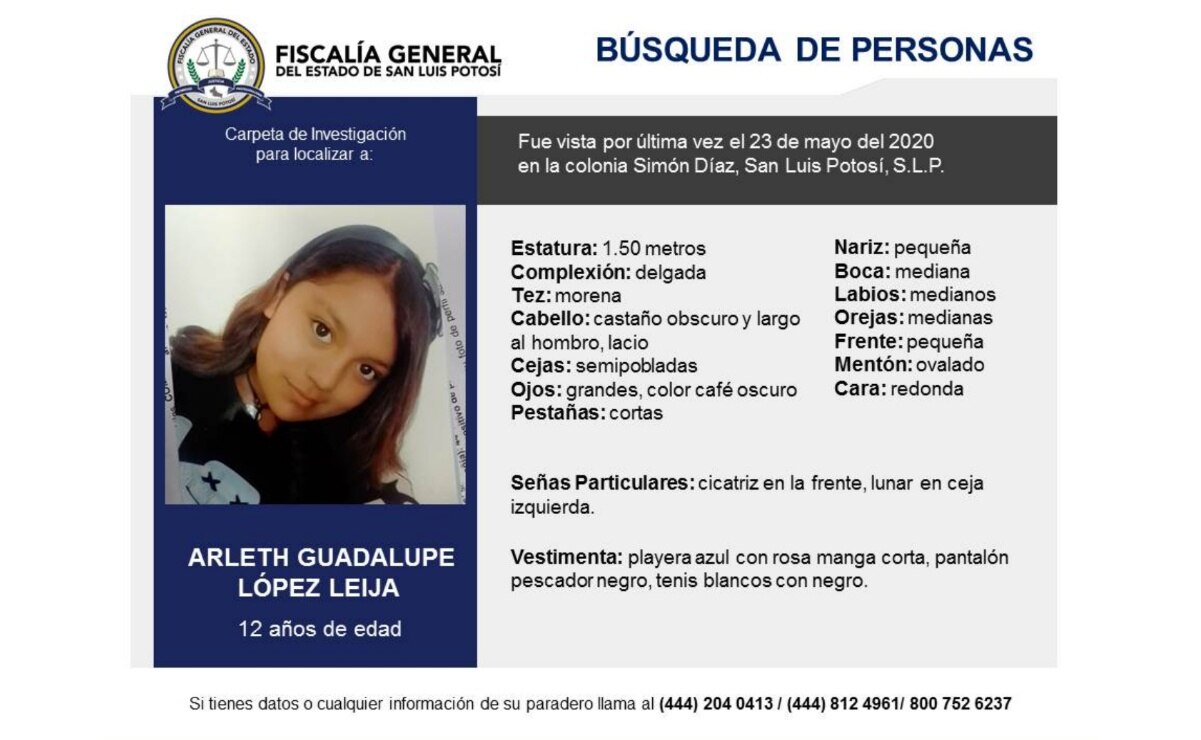 Buscan a Arleth Guadalupe López Leija; desapareció en la capital de SLP