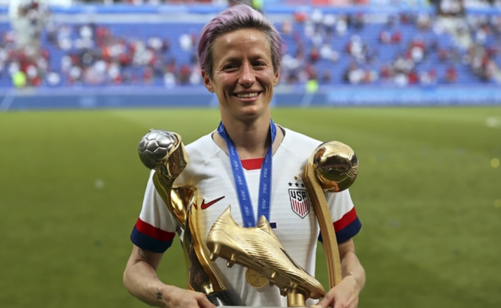 Megan Rapinoe, la mejor futbolista del Mundial Femenil
