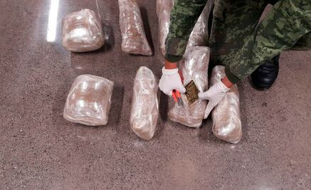 Aseguran 12 kilos de marihuana en aeropuerto Ponciano Arriaga