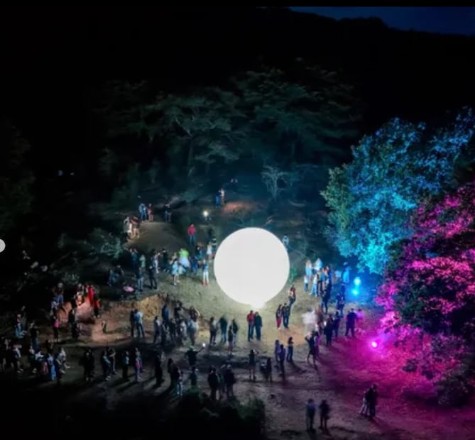 Festival Cosmos en la Sierra de Álvarez, SLP. Foto: IG@cosmosfestivalalienigena