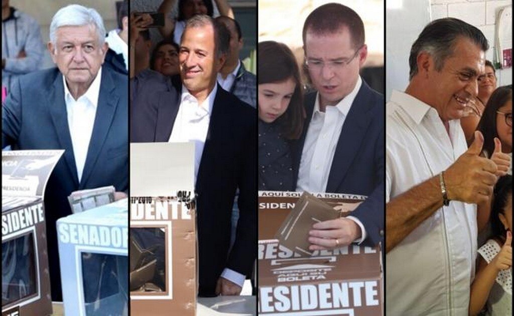 Los cuatro candidatos a la Presidencia de México ya emitieron sus respectivos votos. Foto: Especial
