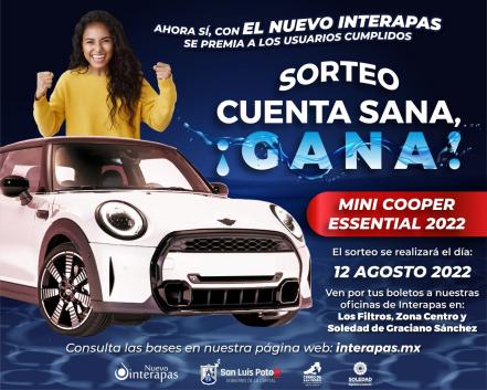 Anuncia Interapas sorteo de un auto último modelo a usuarios responsables de pago