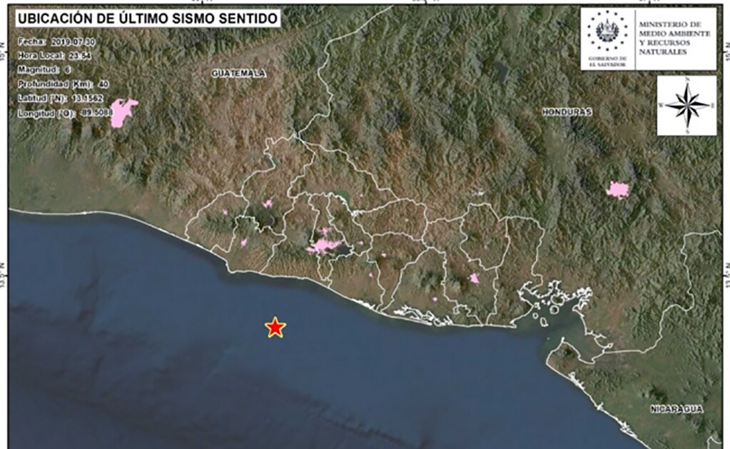 Fuerte sismo sacude a El Salvador