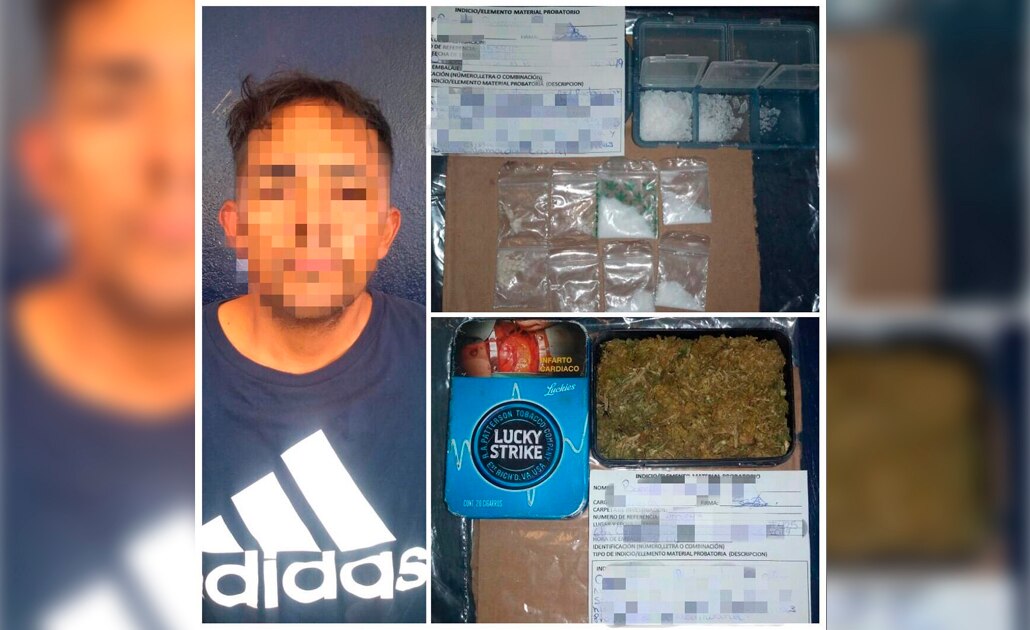 Detienen a presunto vendedor de drogas en colonia Fovissste