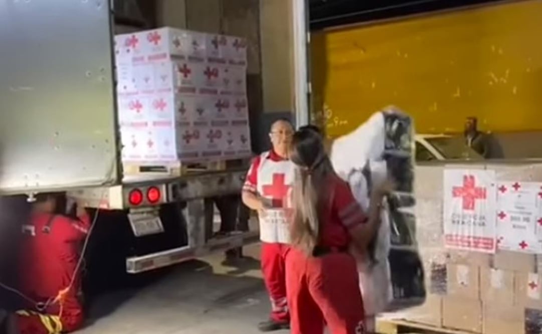 Envía Cruz Roja en SLP 25 toneladas de ayuda a Guerrero. Foto: Especial