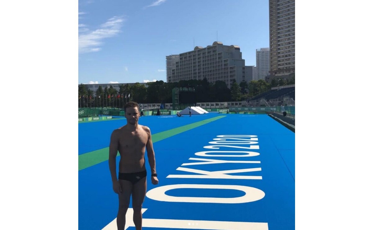 Tokio 2020: Daniel Delgadillo, nadador de SLP, queda en 17 lugar en competencia de aguas abiertas