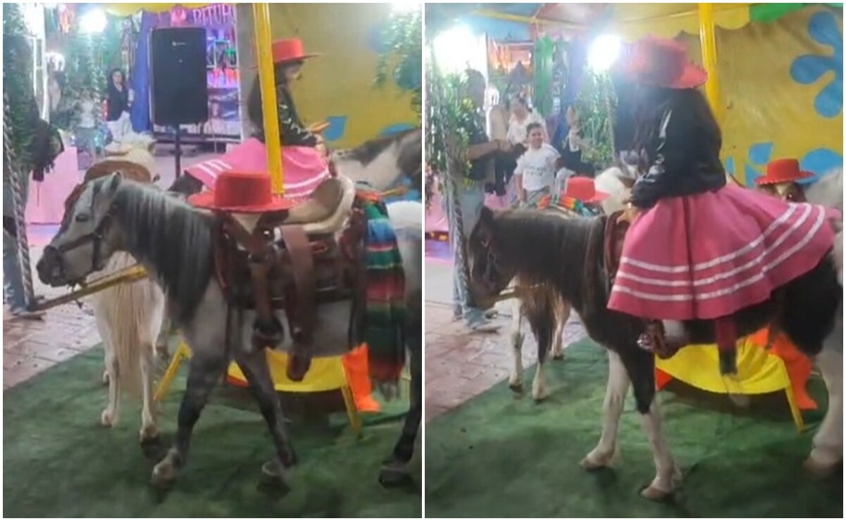 ¡Alerta! Denuncian actos de crueldad animal por carrusel de ponis en la Fenapo