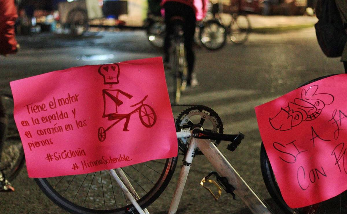 Con protestas y rodada ciclista, frenan el retiro de árboles y ciclovía por obras en Av. Himno Nacional en SLP