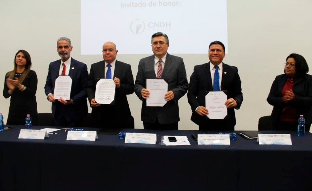 Secretaría de Seguridad, CEDH y Coparmex firman convenio