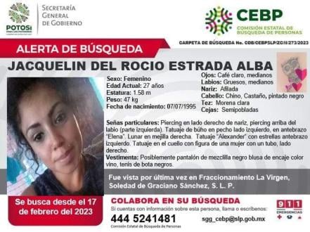 Buscan a Jacquelin y Ángel; habrían sido secuestrados tras hechos violentos en La Virgen