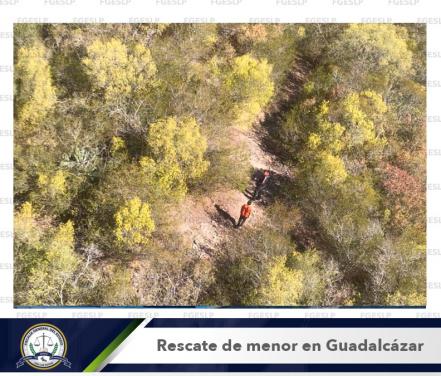 Con ayuda de helicóptero, localizan a niño extraviado en Sierra de Guadalcázar de SLP