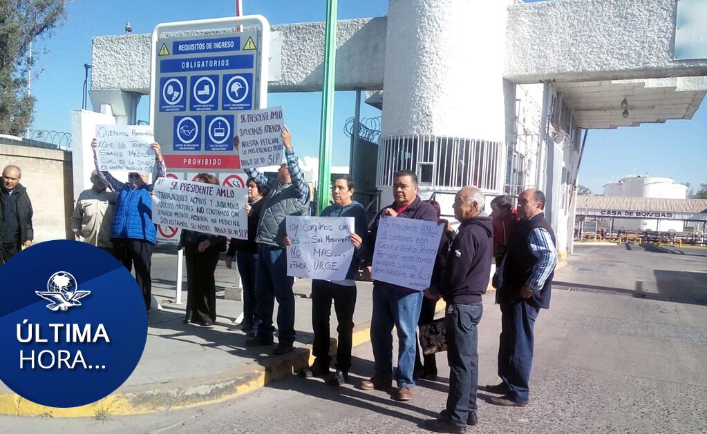 Jubilados de Pemex demandan servicios médicos