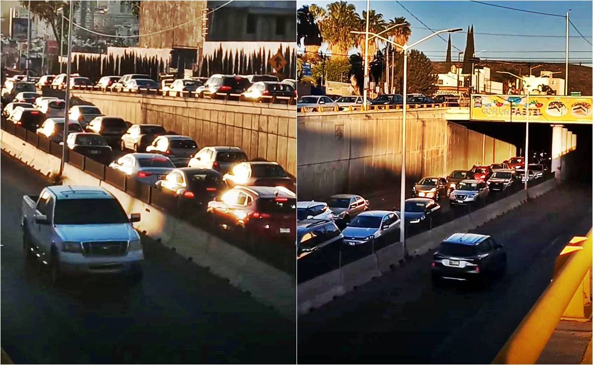 Caos vial en Glorieta Guadalajara; operación de semáforos genera descontento entre automovilistas en SLP