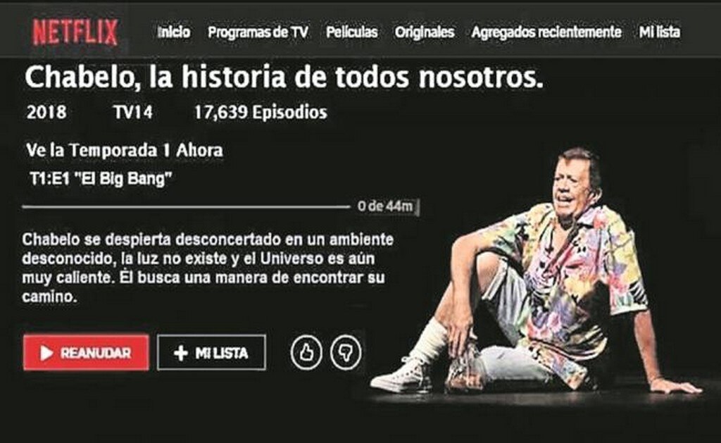 Chabelo ya está en Netflix