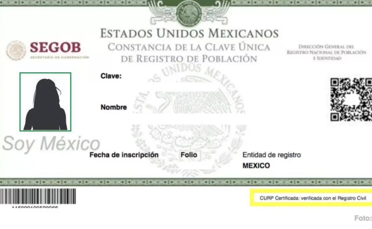 CURP con foto, así sería el nuevo documento de identificación
