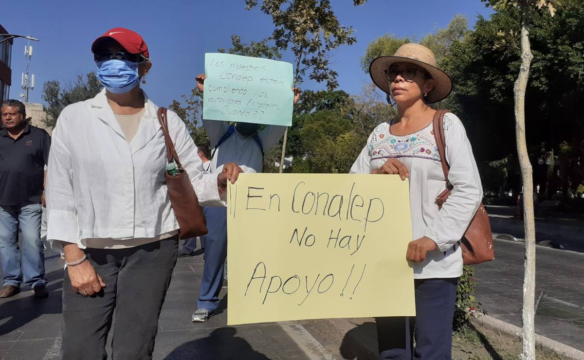 Denuncian violación de derechos laborales en Conalep por parte de gobierno de SLP