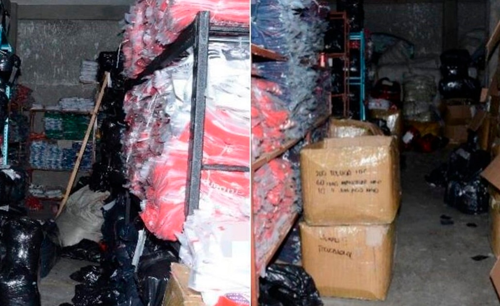 Decomisan 38 mil playeras deportivas "piratas"