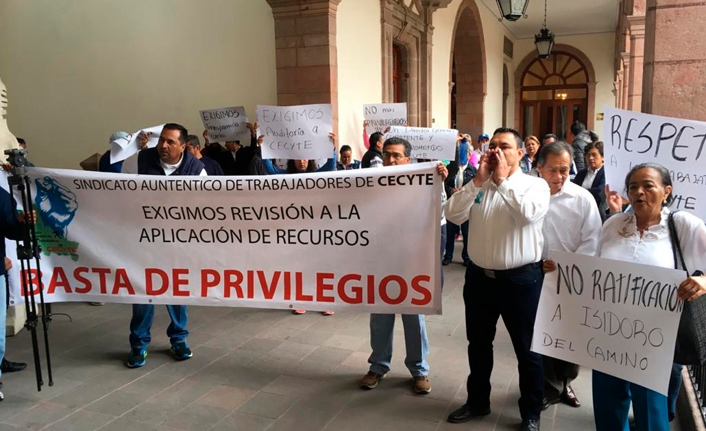 SUTCECyTE pide intervención de autoridades por protesta de sindicato minoritario