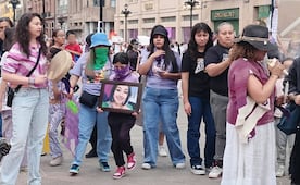 Con consignas y pancartas, mujeres en SLP recordaron a víctimas de violencia y exigieron seguridad con marcha del 8M