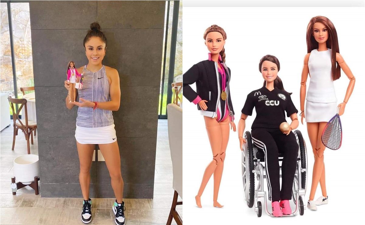 Así es la nueva Barbie inspirada en la raquetbolista potosina Paola Longoria. Foto: Especial