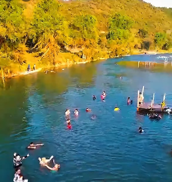 Playa El Manantial en Tamazunchale. Foto: Fb@ Temamatla Tamazunchale San Luis Potosí