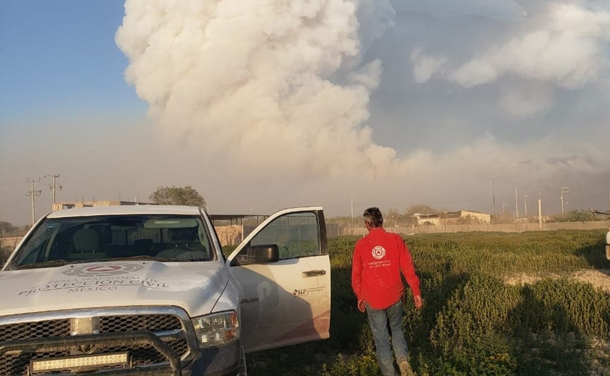 Controlado al 50% incendio en El Milagro, ubicado en límites de SLP y Nuevo León