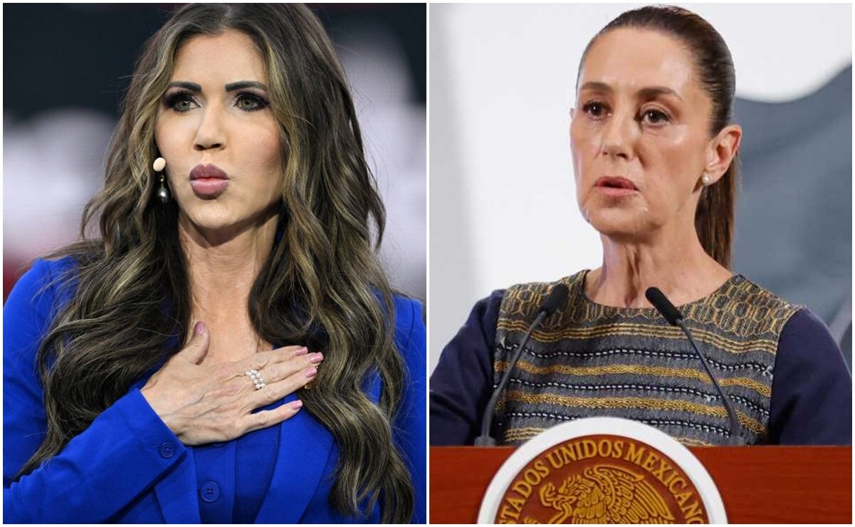 Kristi Noem acusa a Claudia Sheinbaum de “alentar” las manifestaciones violentas en EU
