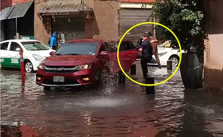 VIDEO: Tromba en el Centro Histórico de SLP viraliza acto de "caballerosidad"  