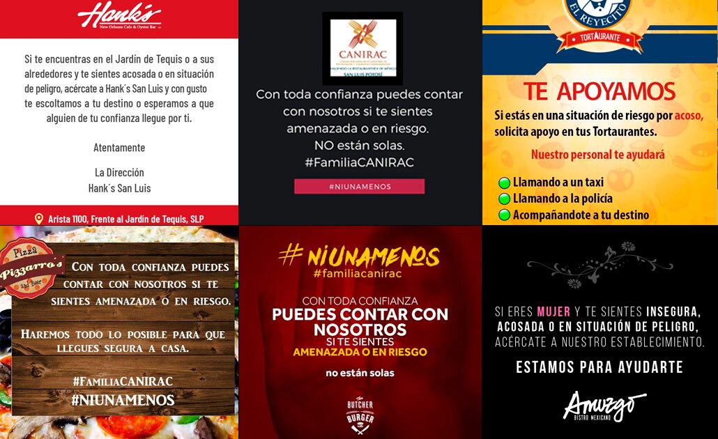 68 restaurantes participan en campaña de apoyo a mujeres 