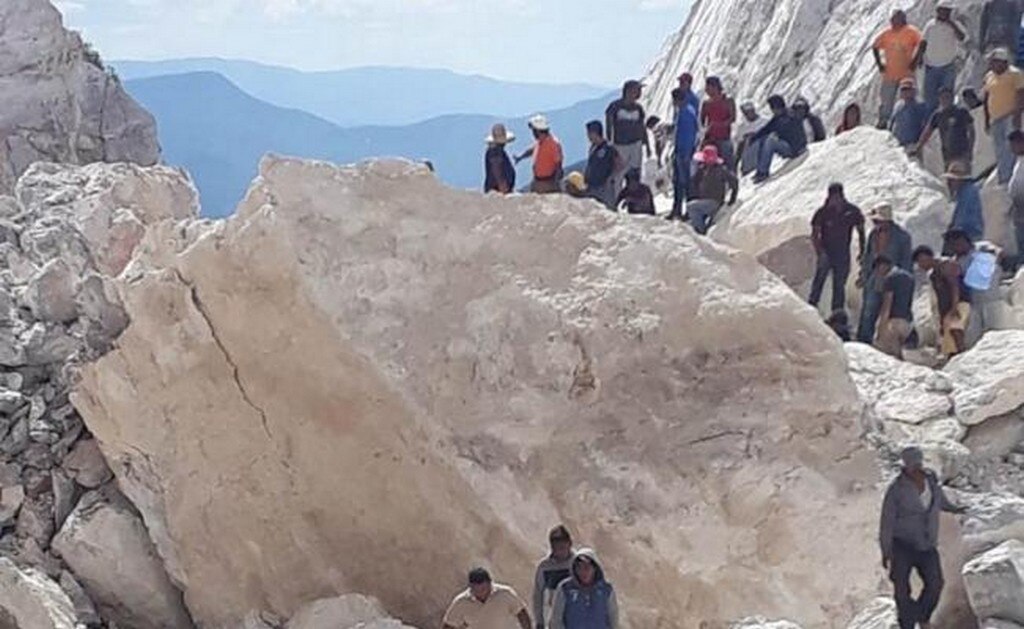  Localizan cuarto cuerpo tras derrumbe de mina de mármol en Hidalgo