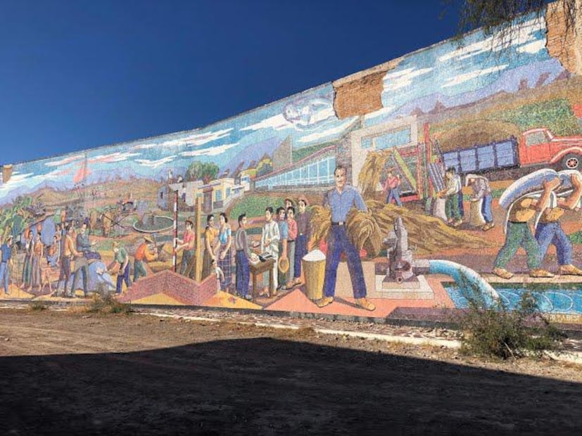 Murales de Ciudad del Maíz, considerados tesoro histórico de SLP. Foto: Especial